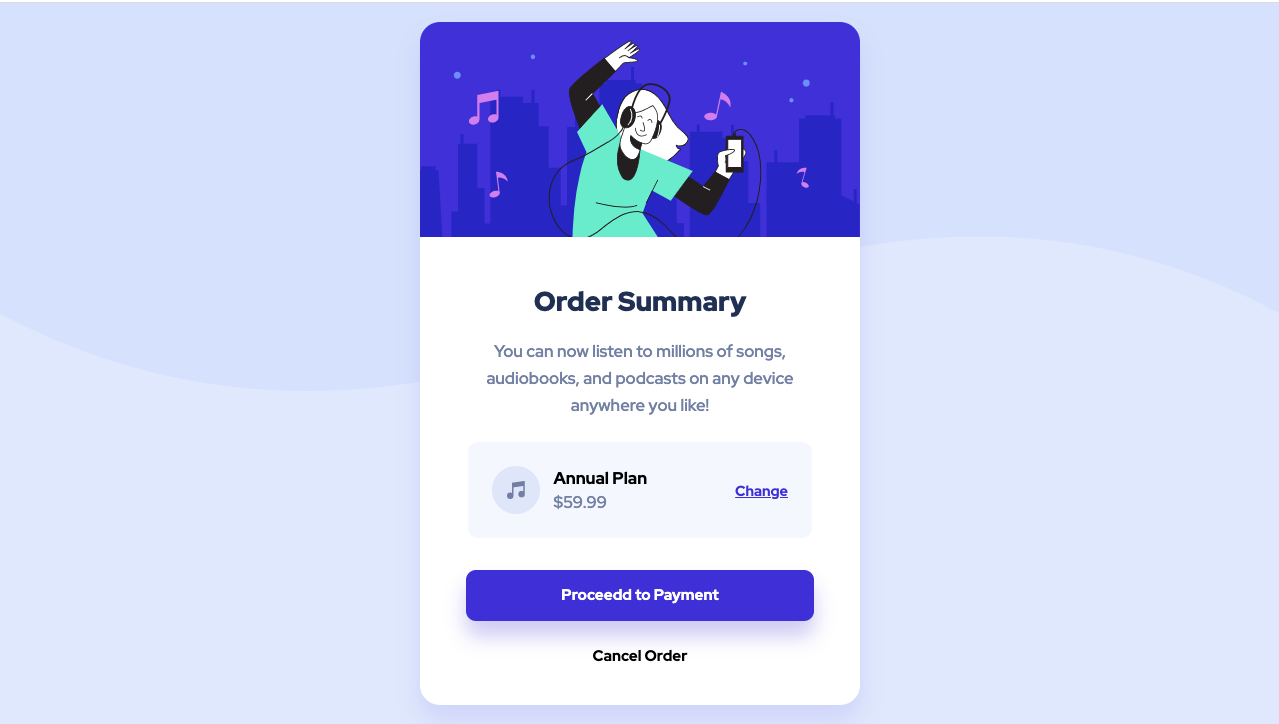 Order Summary Component